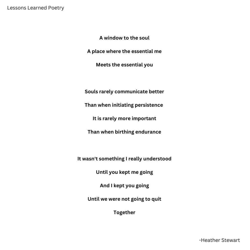 An affect of sustained eye contact